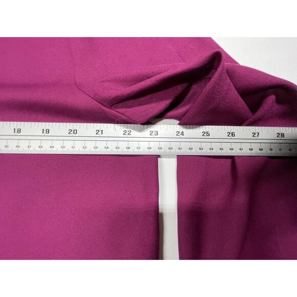 Women's Fuchsia / Wine Blouse - Long Sleeve Tie-Neck By Tres Jolie XL NWT - Picture 6 of 7